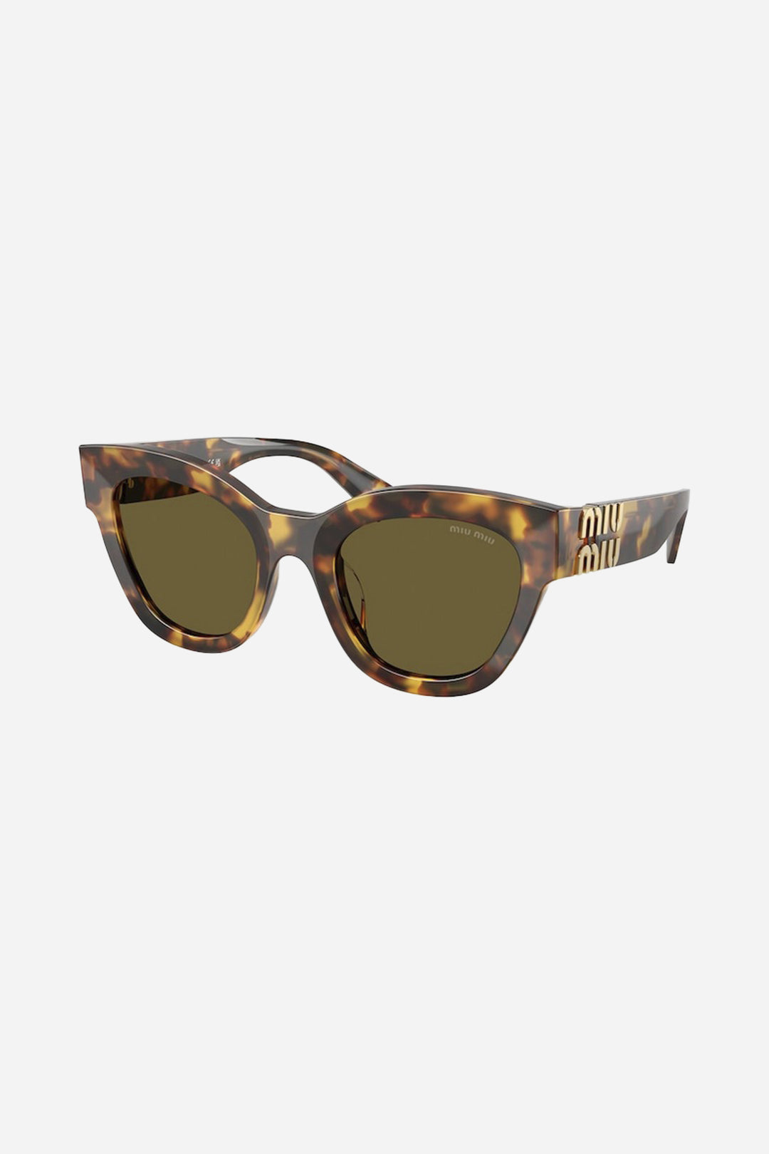 Gafas de sol Miu Miu con forma de ojo de gato en color habana