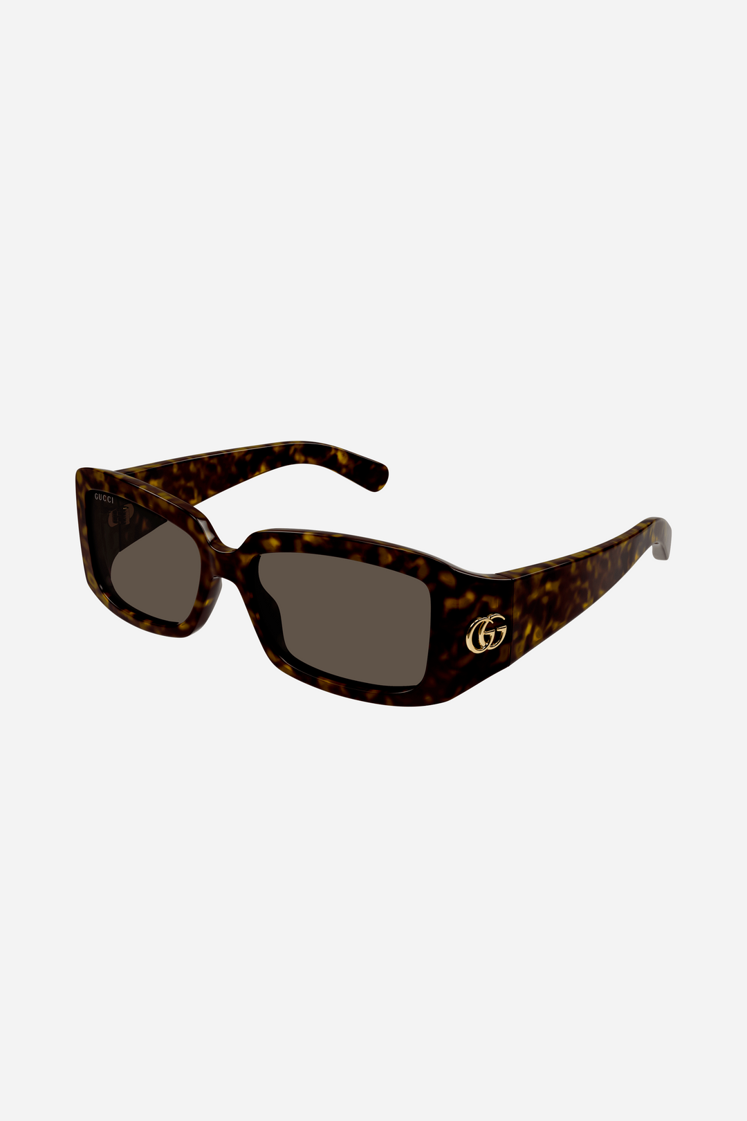 Gucci wrap around small havana sunglasses