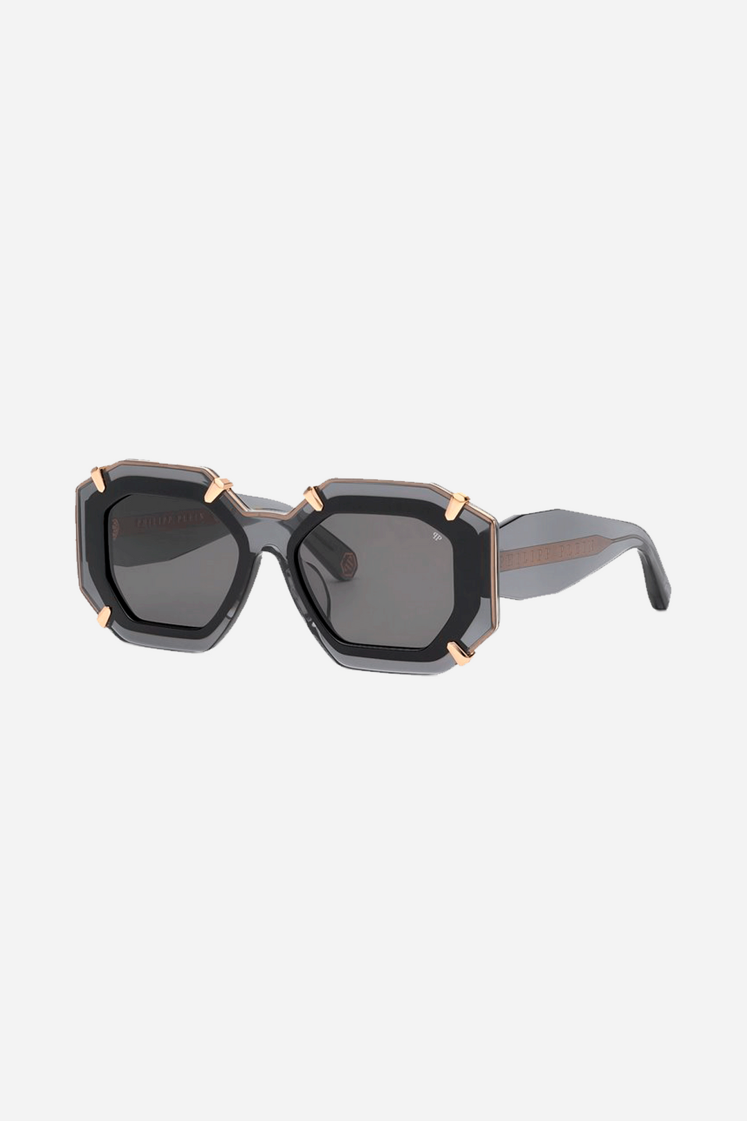 Philipp Plein oval grey sunglasses