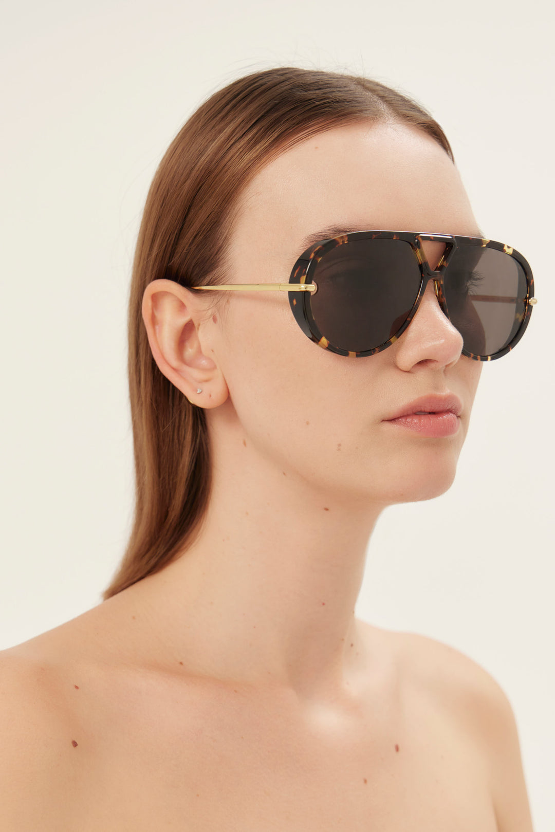 Gafas de sol de piloto de Bottega Veneta