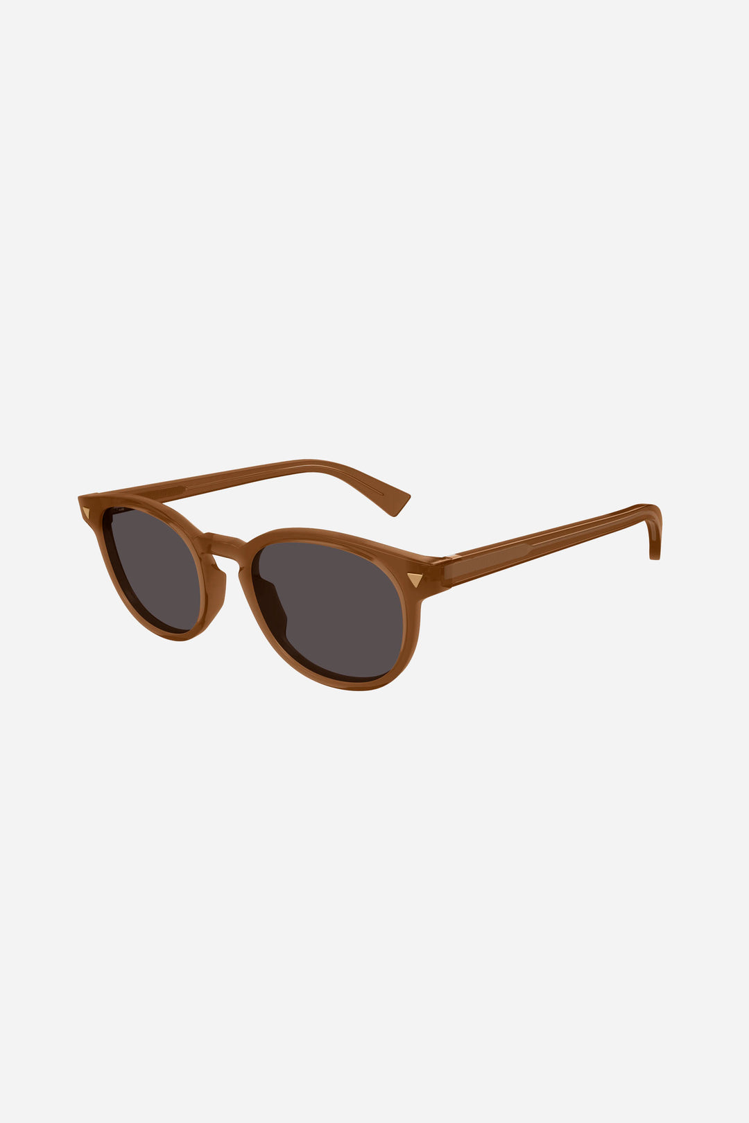 Gafas de sol ovaladas de color marrón y gris de Bottega Veneta