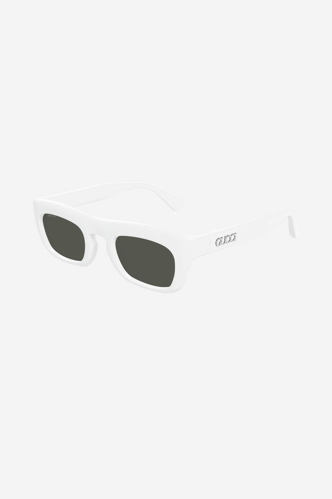 Gafas de sol Gucci cuadradas y atrevidas en color blanco