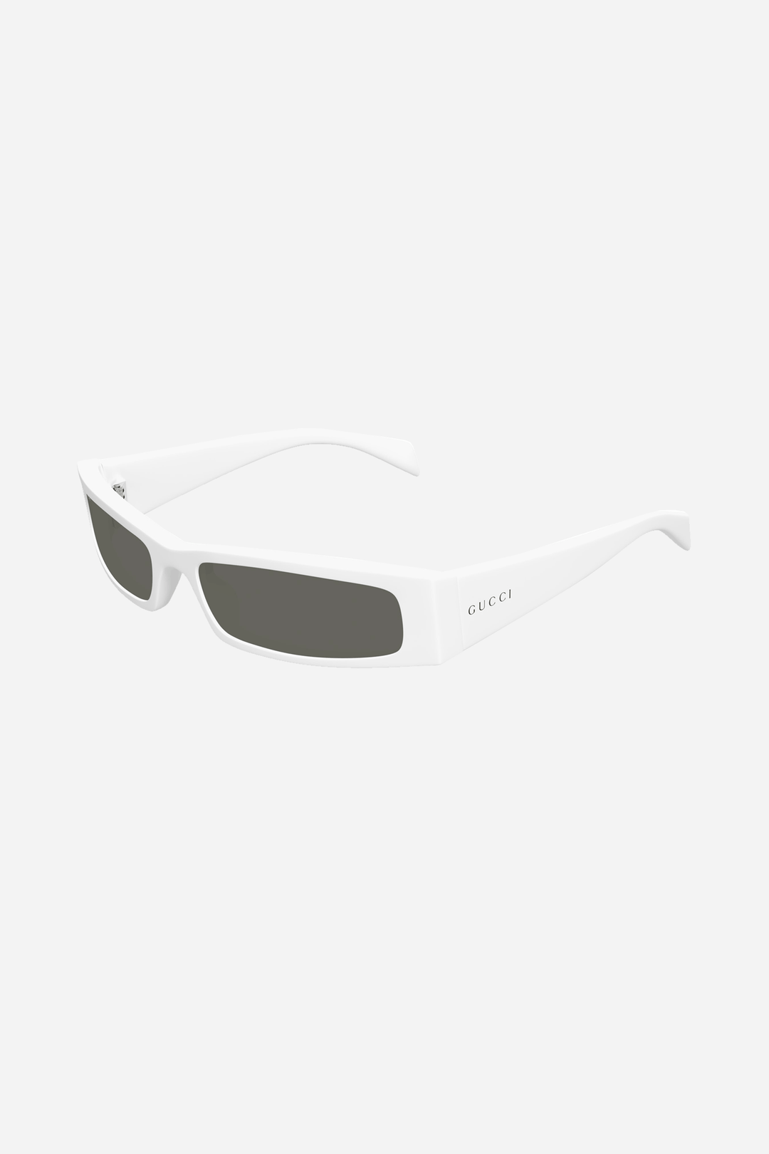 Gafas de sol rectangulares blancas de Gucci