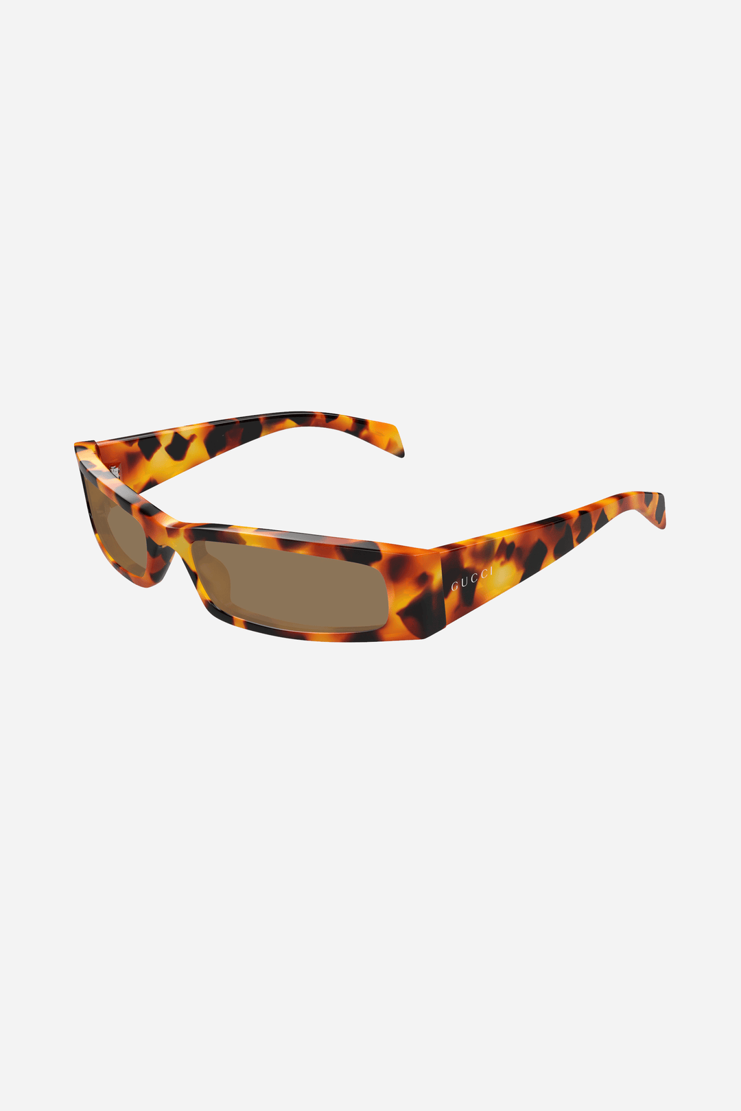 Gafas de sol Gucci cuadradas de color marrón habana