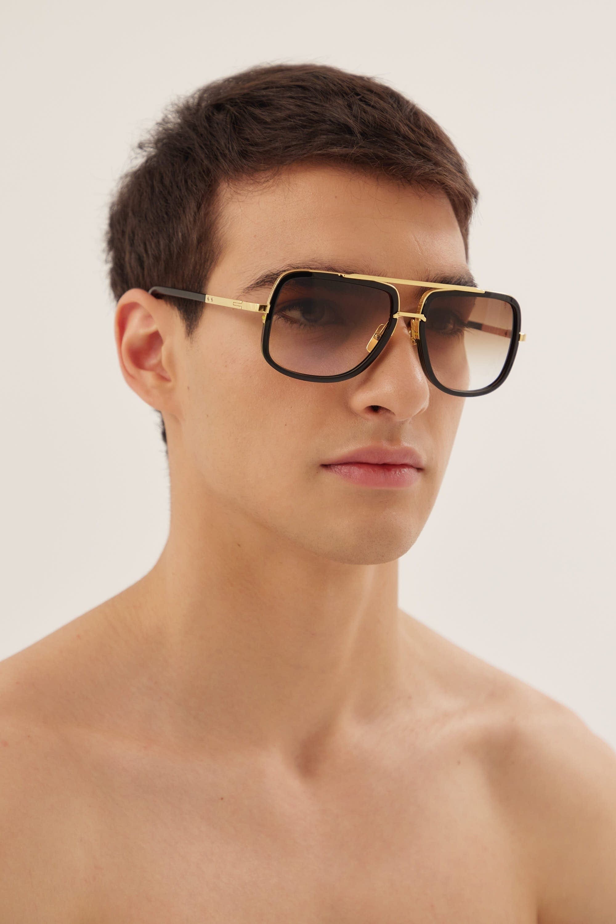Dita MACH-ONE black and gold caravan sunglasses
