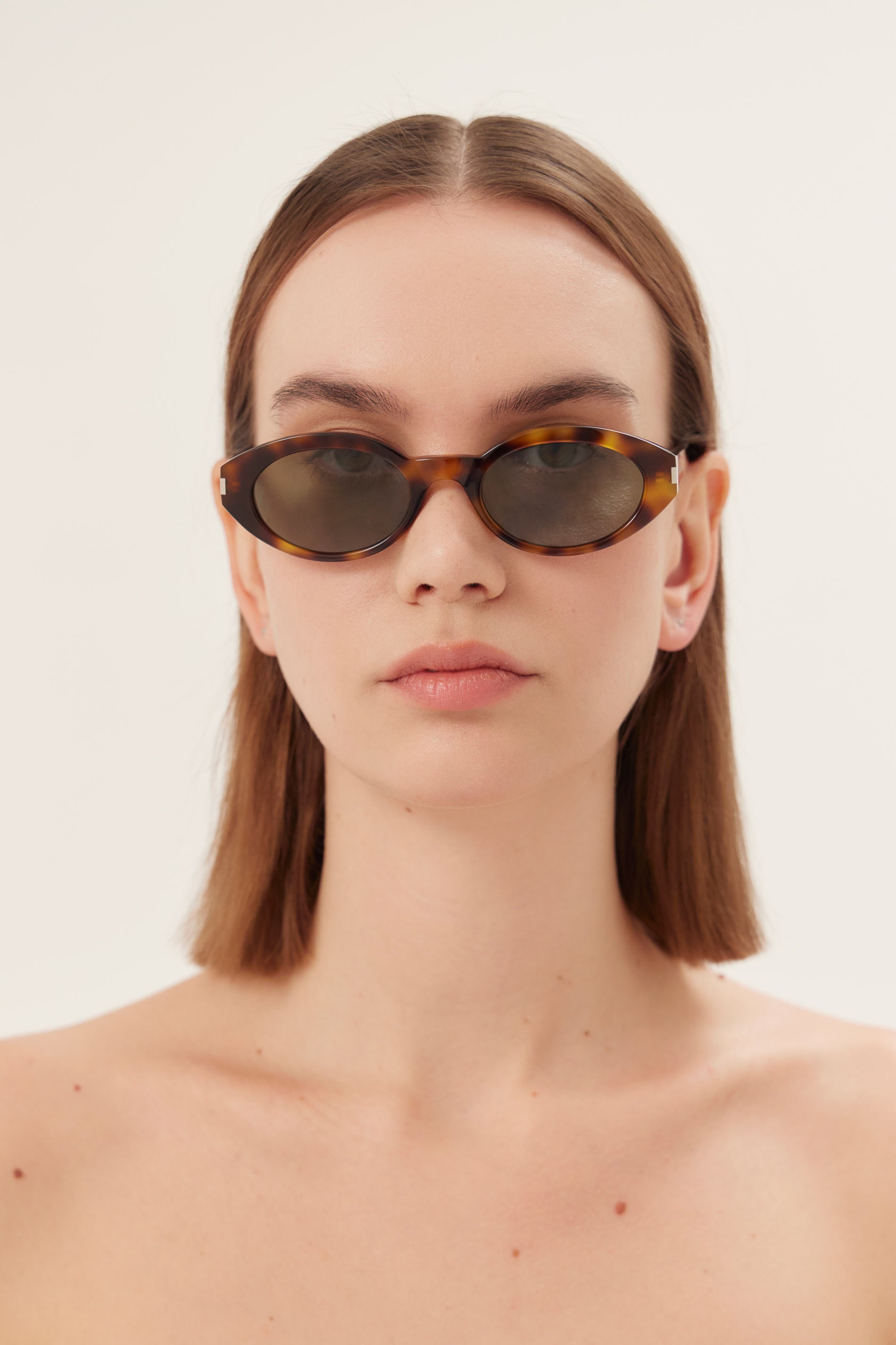 Gafas de sol micro habana ovaladas de Saint Laurent