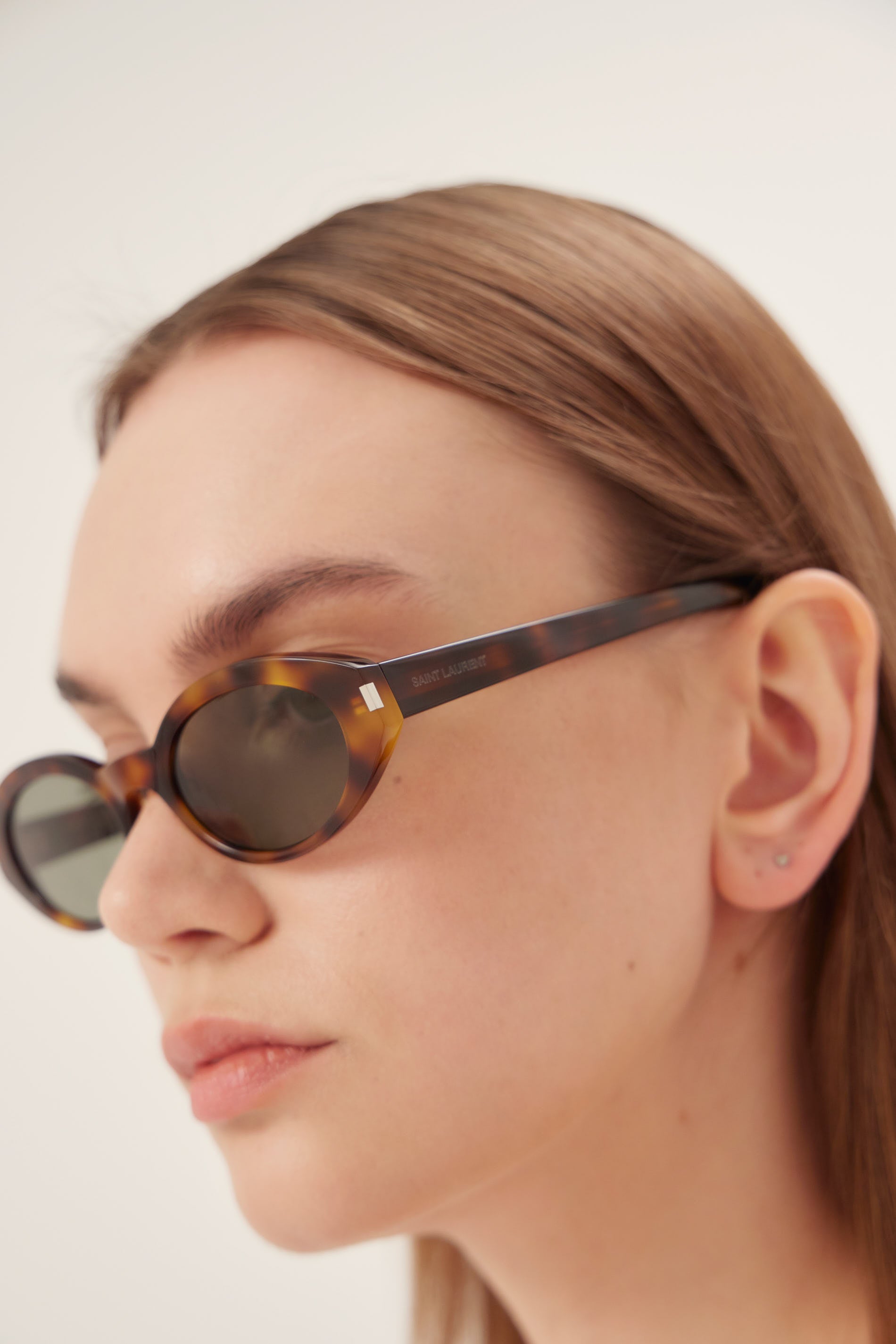 Gafas de sol micro habana ovaladas de Saint Laurent