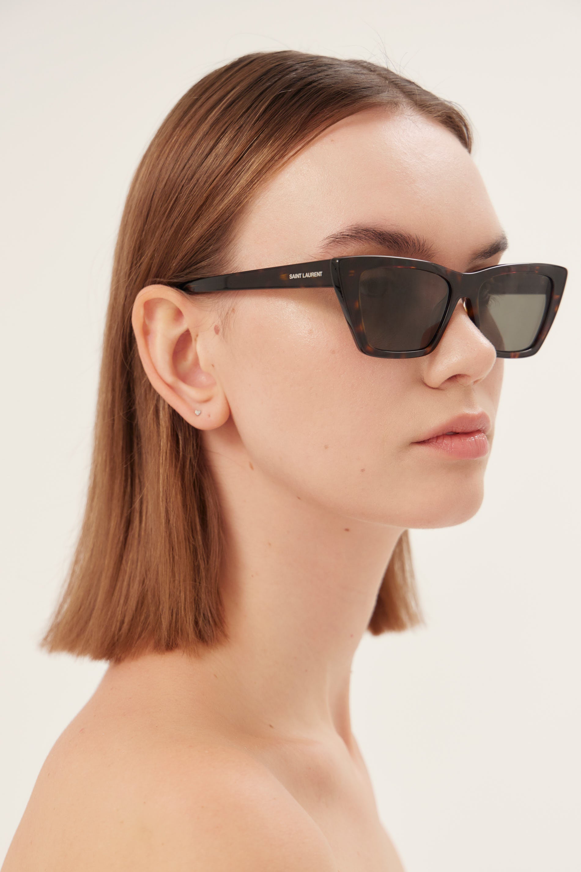Occhiali da sole iconici MICA cat-eye havana di Saint Laurent