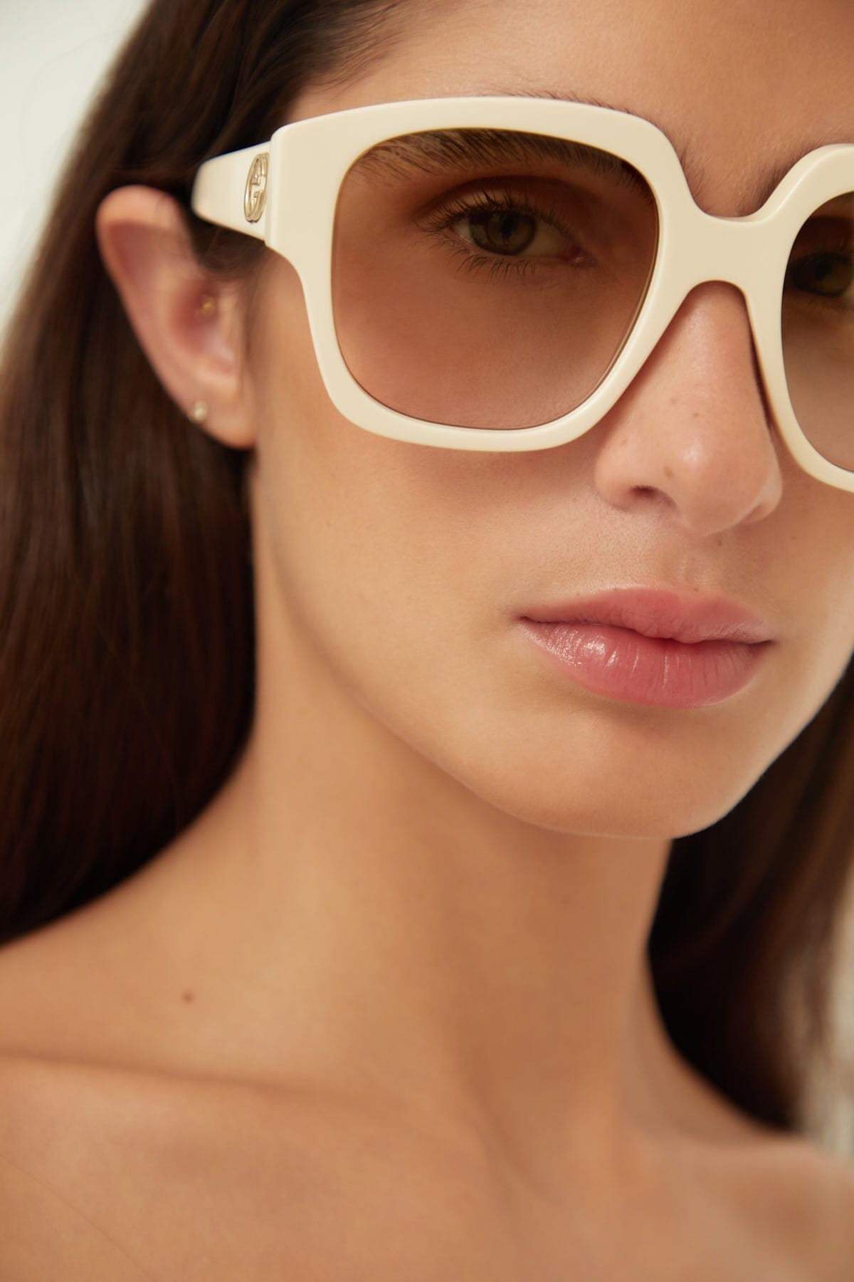 Gucci vintage look ivory sunglasses